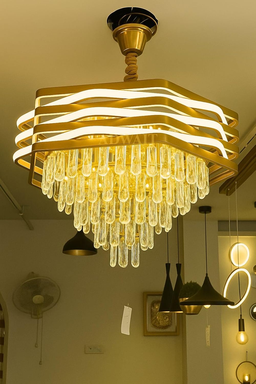 ADWAIT Modern Design Golden Ceiling Chandelier